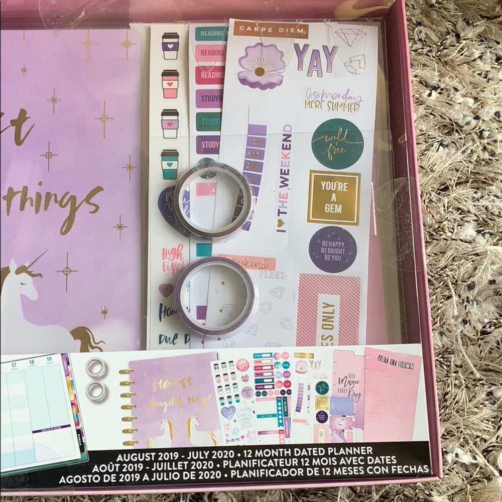 The happy planner student unicorn planner - Picture 2 of 7